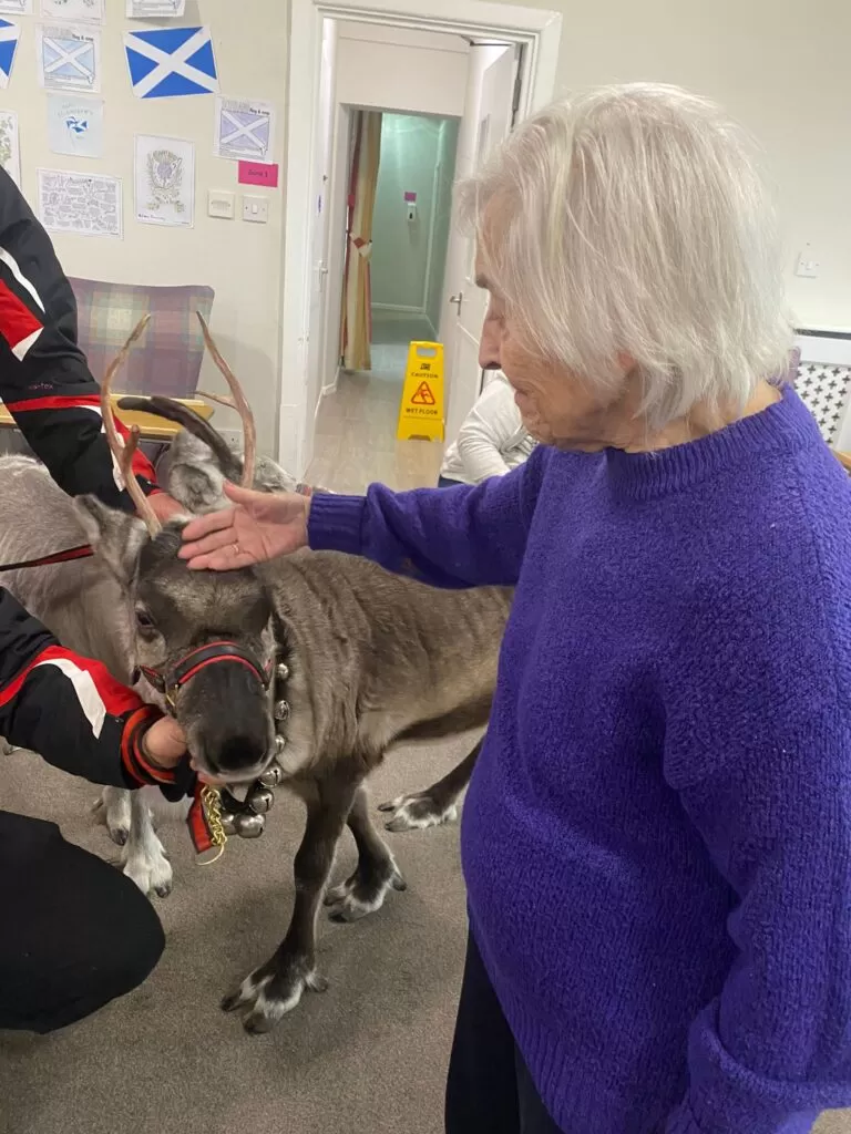 Lady with a raindear